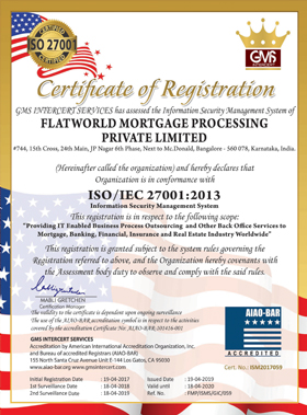 Flatworld ISO Certification
