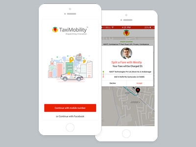 case study - Taxi booking App development by getSmartcoders